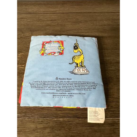 Dr. Suess Circus McGurkus 1,2,3 Fabric Book - Picture 2 of 3
